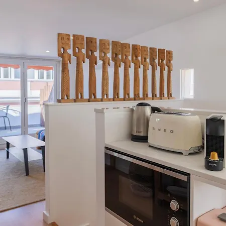 Apartment 1bdr With Ac And Terrace By Lovelystay Lissabon